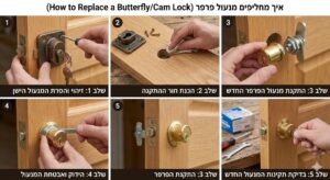 איך מחליפים מנעול פרפר