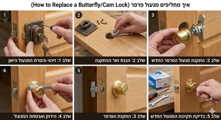 איך מחליפים מנעול פרפר